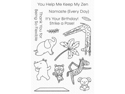 my favorite things zen friends clear stamps cs 830