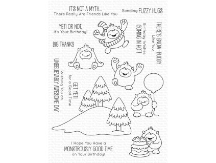 my favorite things yeti or not clear stamps jb 022