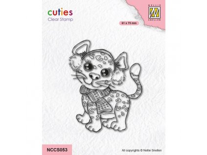 nellie snellen cuties clear stamps cheetah nccs053