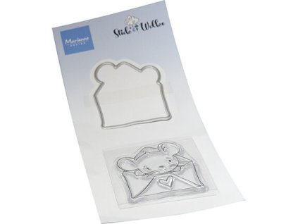 marianne design stamps die set hello mouse cs1152