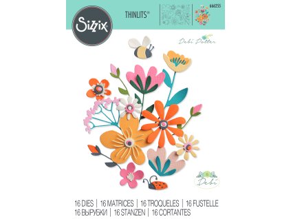 sizzix thinlits die by debi potter fabulous bold f