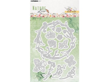 studio light nature lover cutting dies floral wrea