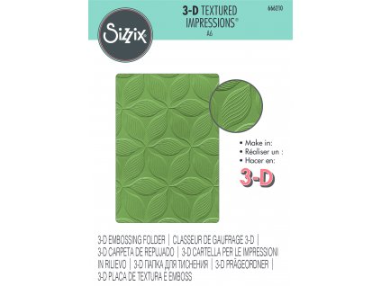 sizzix 3d textured impressions defined petals 6662