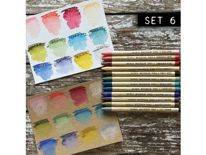 ranger tim holtz dddistress watercolor pencils kit 6