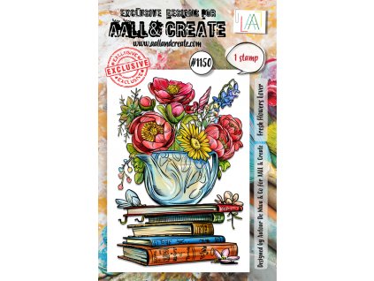 aall and create stamp set a7 fresh flowers lover a