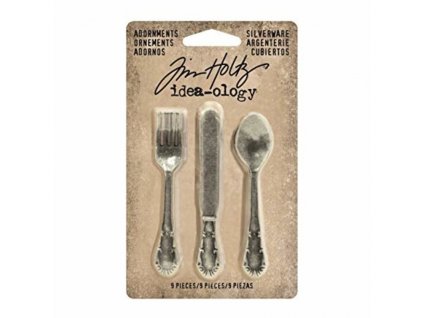 Tim Holtz - SILVERWARE - kovový příbor