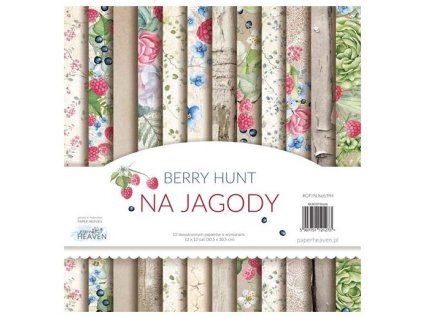 scrapbooking block berry hunt beeren 12 bogen