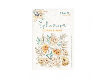 zestaw elementow flowers and leaves travel journal 13szt