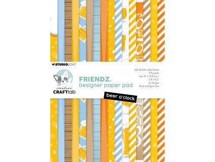 creative craftlab friendz design paper a5 beer ocl