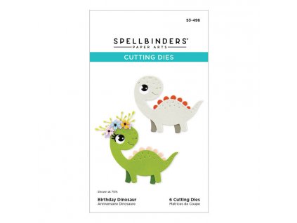 spellbinders birthday dinosaur ddetched dies s3 498