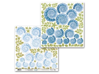 Paper Design Margaret - BABY BOY / 0718 - 12x12" scrapbooková čtvrtka na vystřihování