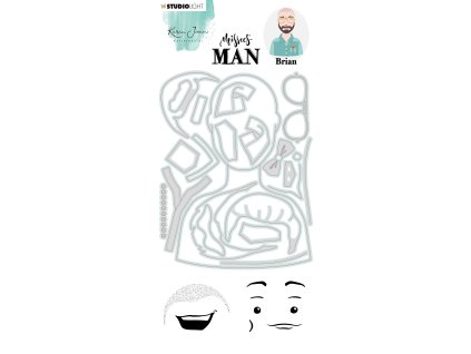 karin joan brian missees man stamp die kj mbkj scd