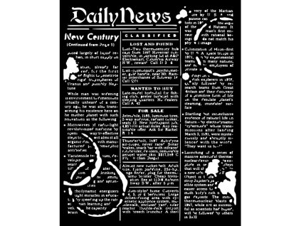 stamperia coffee and chocolate thick stencil 20x25