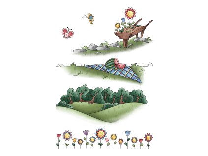 ldrs creative doodle borders ii 4x6 inch clear sta