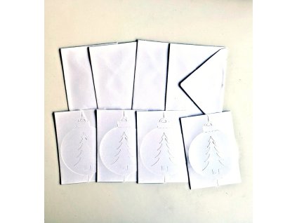 Papermania - 3D CARD BOUBLE / A6 / 4 ks + obálky