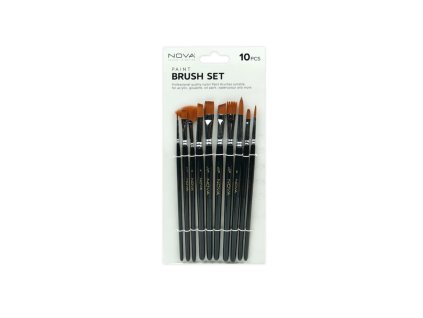 lot de 10 pinceaux nova
