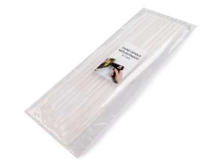 Tavné ČIRÉ lepidlo o průměru 0,7 cm délka; 25 cm nežloutnoucí, 1 ks