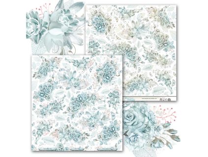 Paper Design Margaret - Winter It’s Coming / 0516 - 12x12" scrapbooková čtvrtka na vystřihování