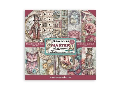 stamperia master of magic 12x12 inch paper pack sb