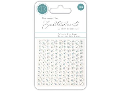 craft consortium adhesive dew drops irredescent 14