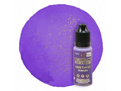 couture creations alcohol ink golden age amethyst