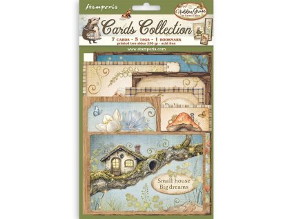 stamperia hidden grove cards collection sbcard28