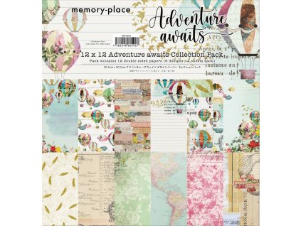 memory place adventure awaits 12x12 inch paper pac