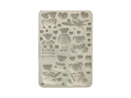 stamperia the owls house a5 silicon mould teddy be