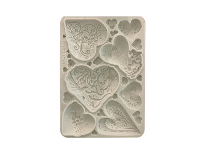 stamperia alice in christmas a5 silicon mould simp