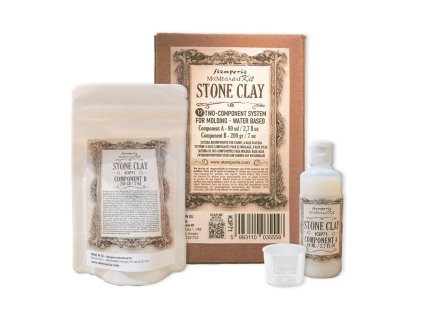 stamperia stone clay mixed media art kit 80ml 200g