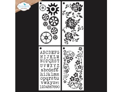 elizabeth craft designs in the garden stencil jour