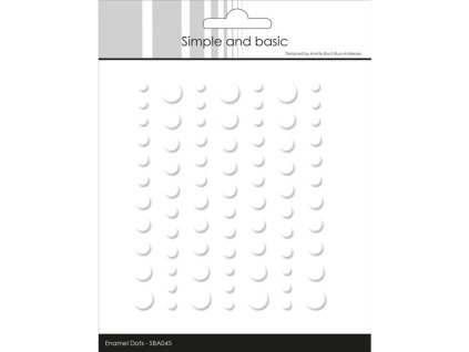 simple and basic matte enamel dots soft white