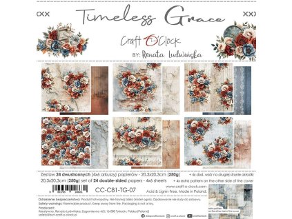 Craft o´ clock - Timeless Grace - 8" scrapbooková sada čtvrtek