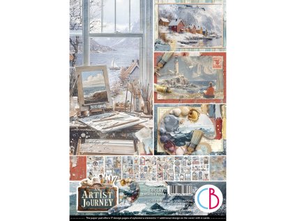 ciao bella an artist journey a4 creative pad 9pcs