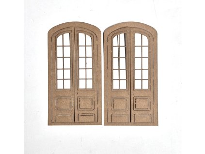 Hurá Papír - 2x dveře - vyřezané laserem