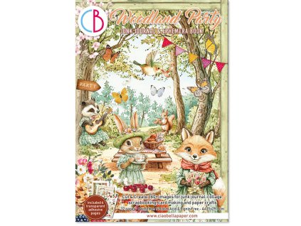 ciao bella woodland party a4 junk journal ephemera