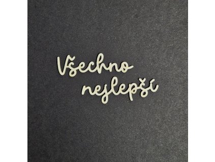 Hurá Papír - Všechno nejlepší - české kartonové motivy