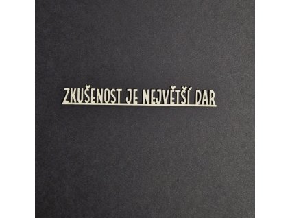 Hurá Papír - ZKUŠENOST JE NEJVĚTŠÍ DAR - české kartonové motivy