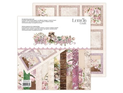lemoncraft secret gqarden 12x12 inch paper pad lem