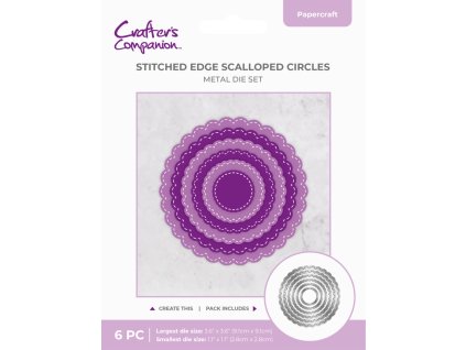 crafters compaeenion stitched edge metal die scallop
