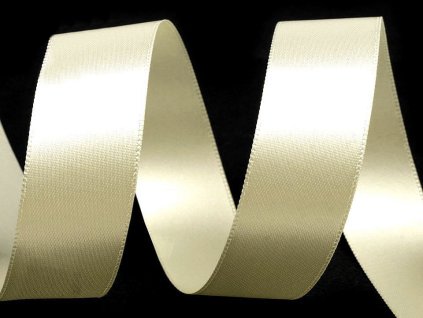 Atlasová stuha / 5 m šíře 24 mm / světle béžová