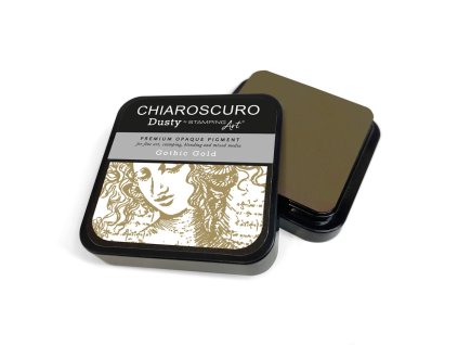 ciao bella chiaroscuro dusty ink pad gothic gold p