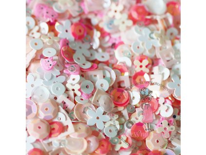 dress my craft sequins pink piggy 25g dmcs4119 out