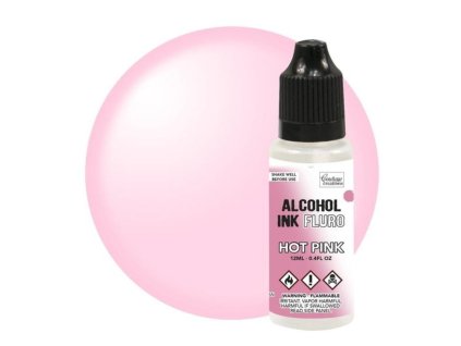couture creations alcohol ink fluro hot pink 12ml