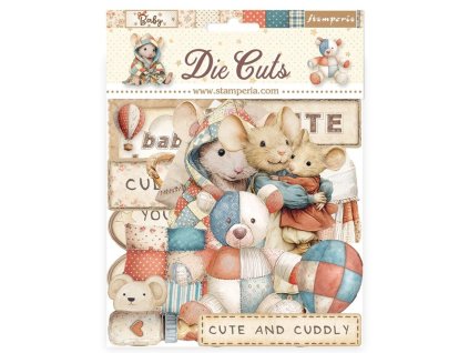 stamperia baby die cuts assorted 47pcs dfldc125