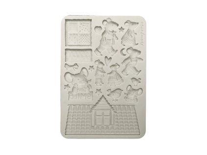 stamperia family a5 silicon mouldz mice kacma599