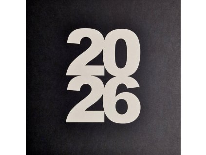 Hurá Papír - 2026 / 12,6 x 16 cm - kartonový nápis