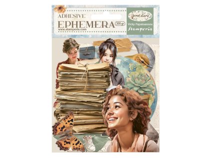 stamperia secret diary ephemera 46pcs dflct76