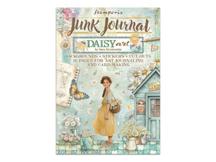 stamperia daisy art junk journal stickers backgrou