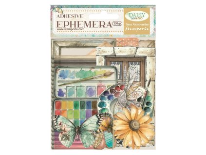 stamperia daisy art ephemera 34pcs dflct74
